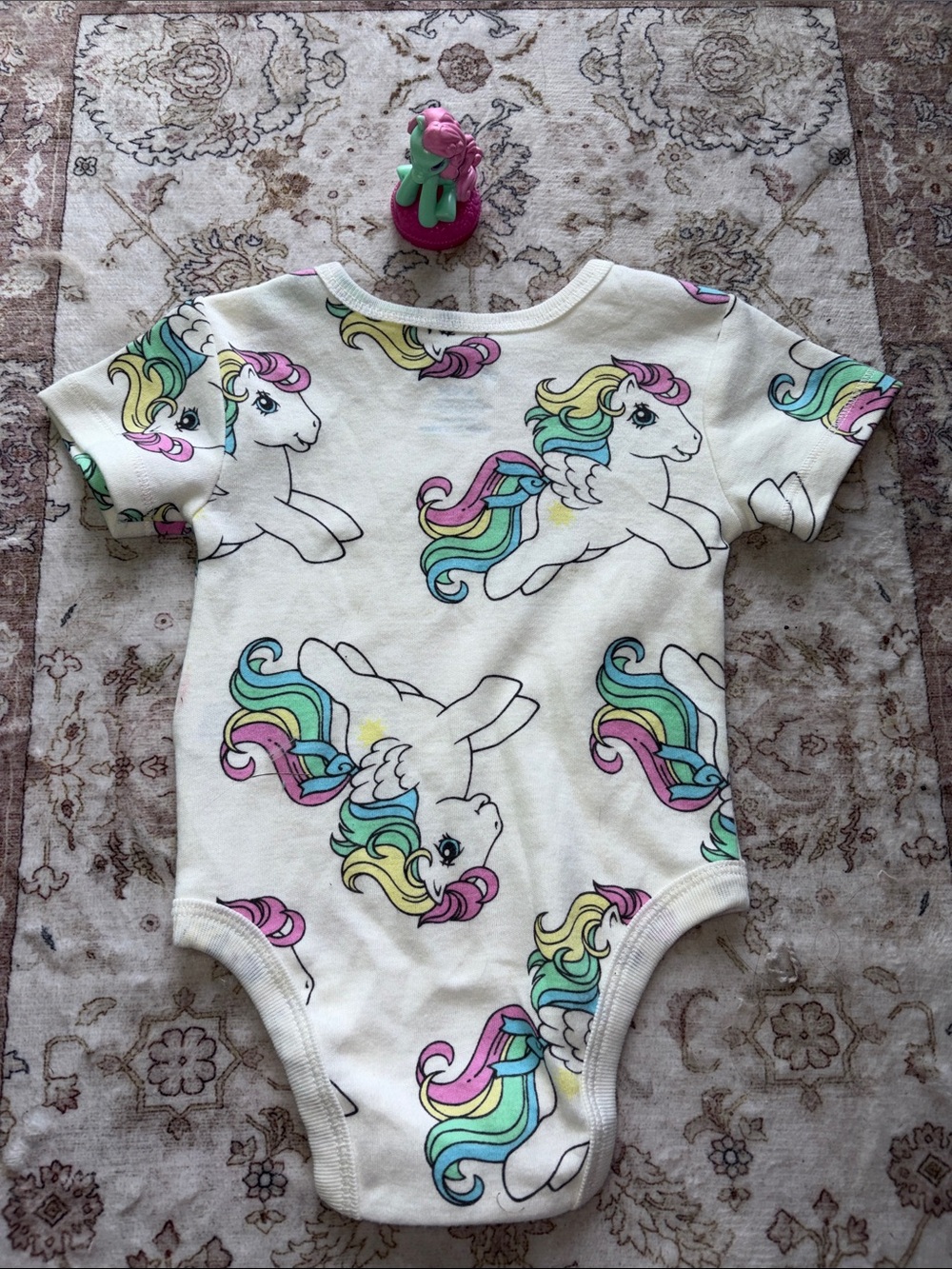 My Little Pony Figurine & 3/6 Months Baby Onesie